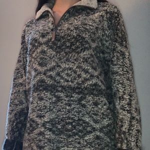 true grit sherpa quarter zip